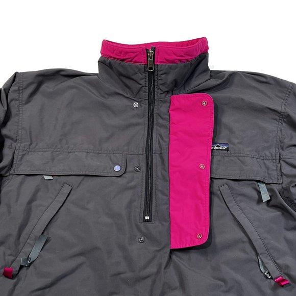 Vintage Patagonia Anorak Pullover Jacket Small 1990's Gray Men 85360 - Picture 5 of 9